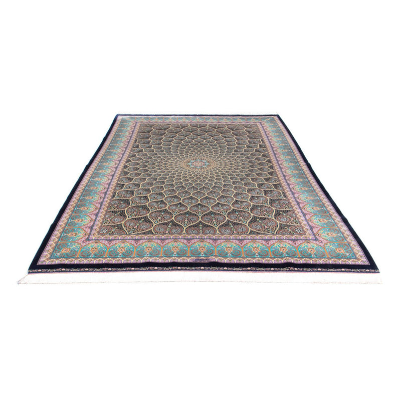 Tapis persan - Ghom - 300 x 200 cm - bleu foncé