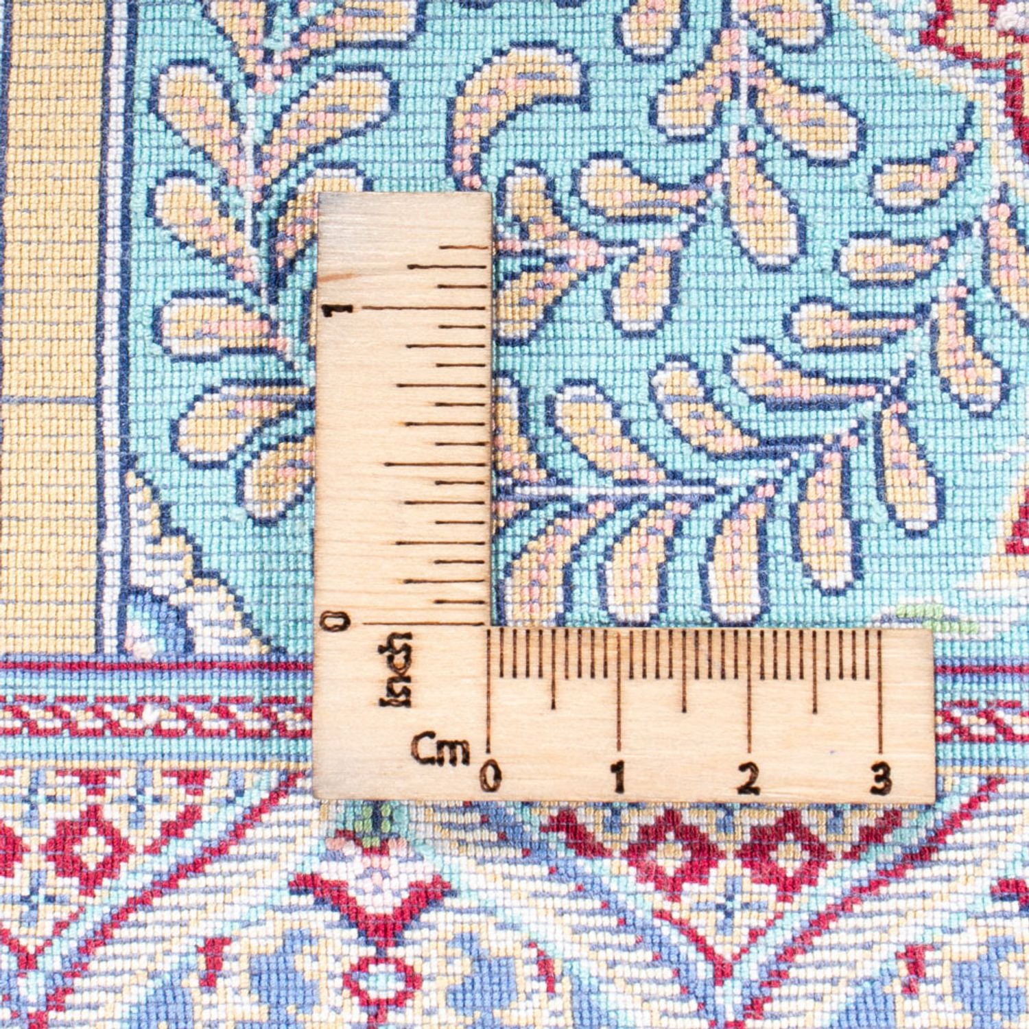 Tapis persan - Ghom - 300 x 200 cm - bleu foncé