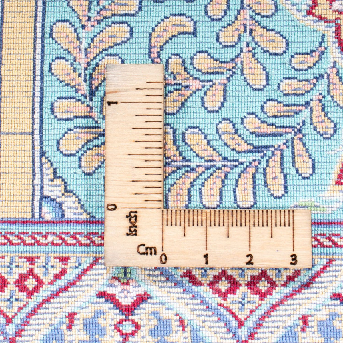Tapis persan - Ghom - 300 x 200 cm - bleu foncé