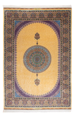 Tapis persan - Ghom - 300 x 200 cm - or