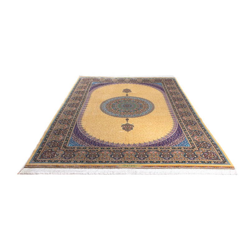 Tapis persan - Ghom - 300 x 200 cm - or