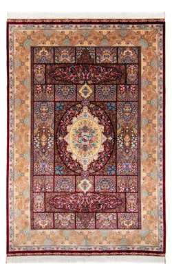 Tapis persan - Ghom - 300 x 200 cm - rouge