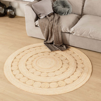 Tapis en jute - 200 x 140 cm - naturel