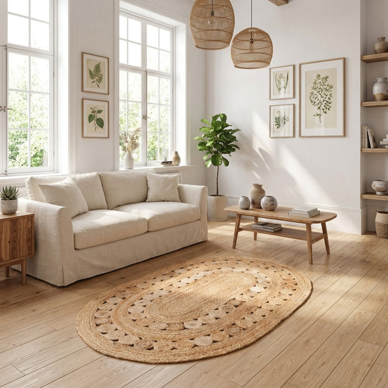 Tapis en jute Tapis Darcia - Tapis en laine