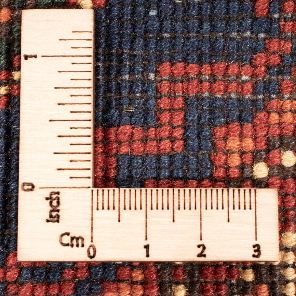 Tapis de couloir Tapis afghan - 394 x 80 cm - rouge foncé