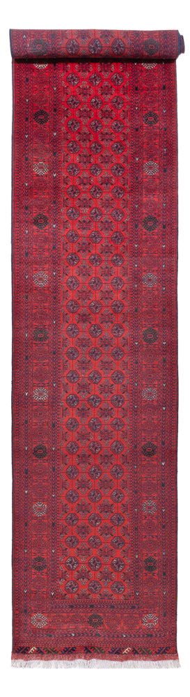 Tapis de couloir Tapis afghan - Boukhara - 479 x 89 cm - rouge