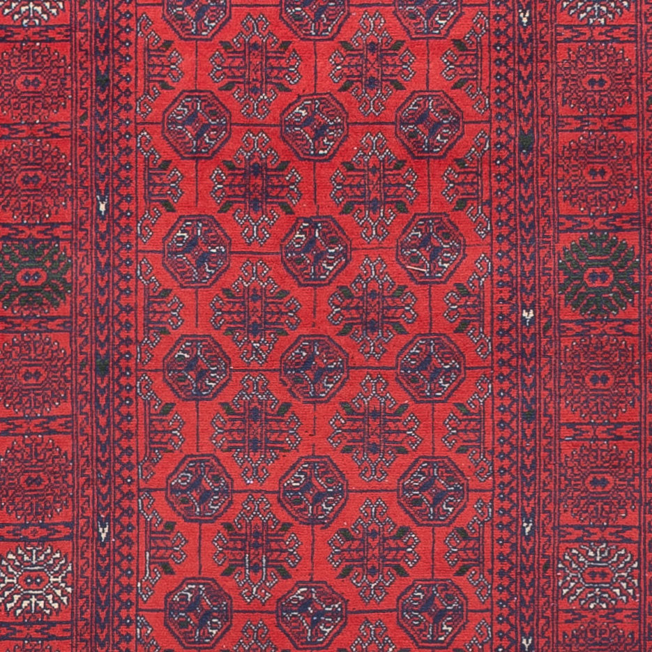 Tapis de couloir Tapis afghan - Boukhara - 479 x 89 cm - rouge