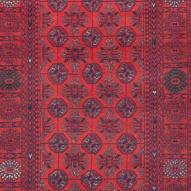 Tapis de couloir Tapis afghan - Boukhara - 479 x 89 cm - rouge