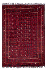 Tapis afghan - Boukhara - 284 x 195 cm - rouge