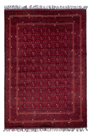 Tapis afghan - Boukhara - 284 x 195 cm - rouge