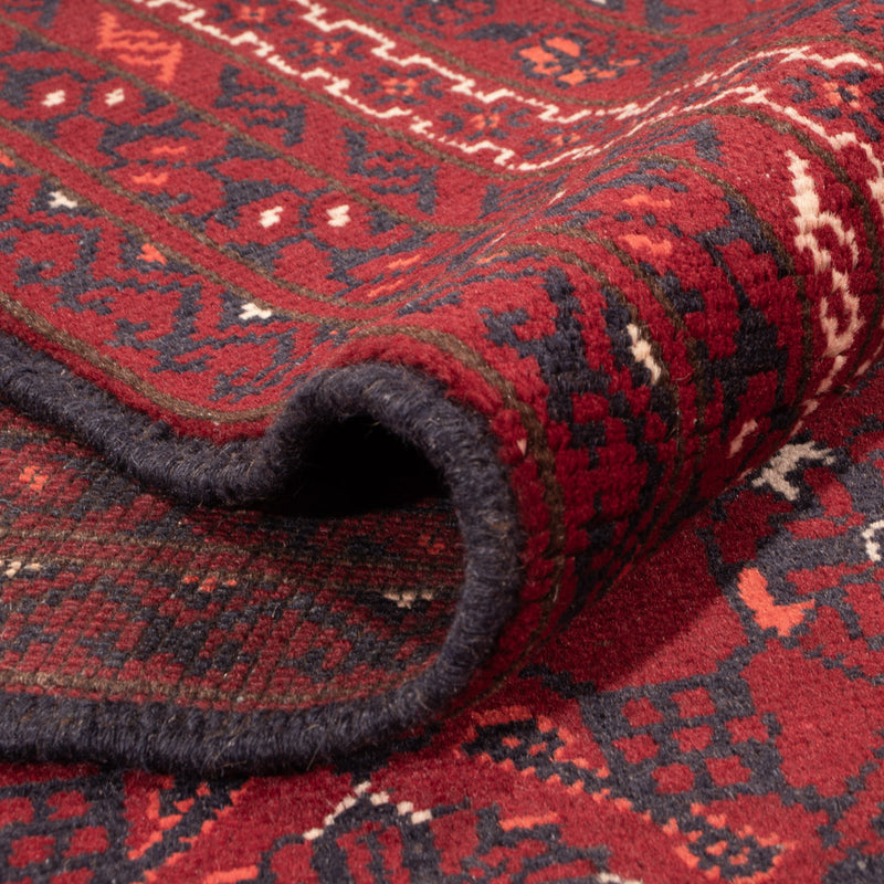 Tapis afghan - Boukhara - 284 x 195 cm - rouge