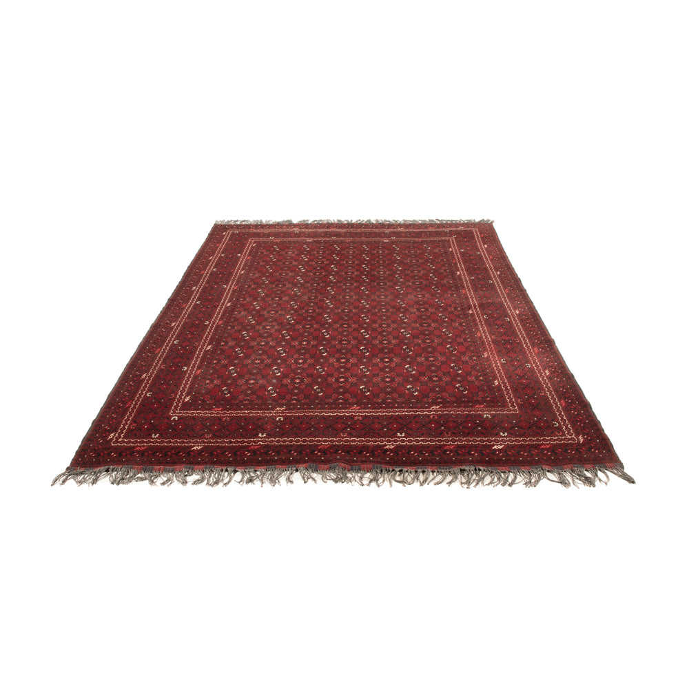 Tapis afghan - Boukhara - 284 x 195 cm - rouge