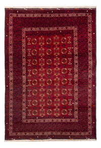 Tapis afghan - Boukhara - 284 x 194 cm - rouge