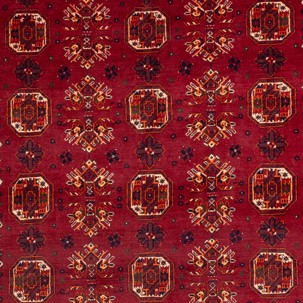 Tapis afghan - Boukhara - 284 x 194 cm - rouge