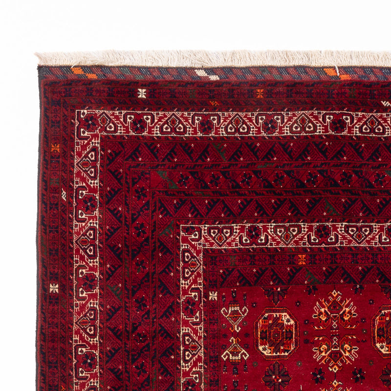 Tapis afghan - Boukhara - 284 x 194 cm - rouge