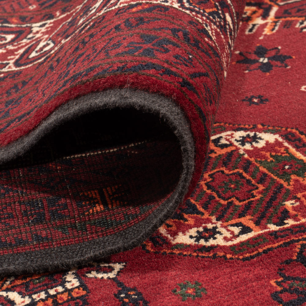 Tapis afghan - Boukhara - 284 x 194 cm - rouge