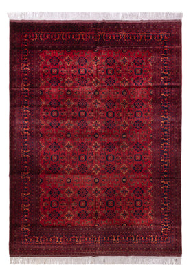 Tapis afghan - 350 x 256 cm - rouge