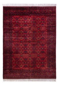 Tapis afghan - 350 x 256 cm - rouge