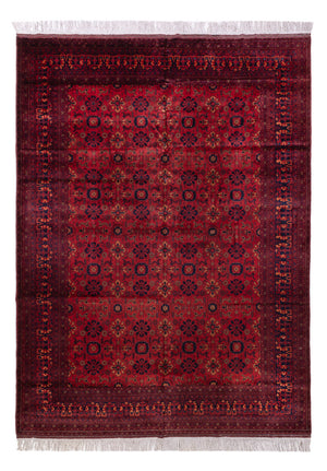 Tapis afghan - 350 x 256 cm - rouge