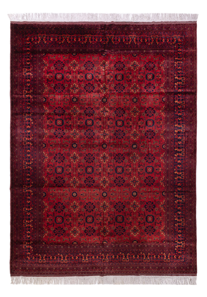 Tapis afghan - 350 x 256 cm - rouge