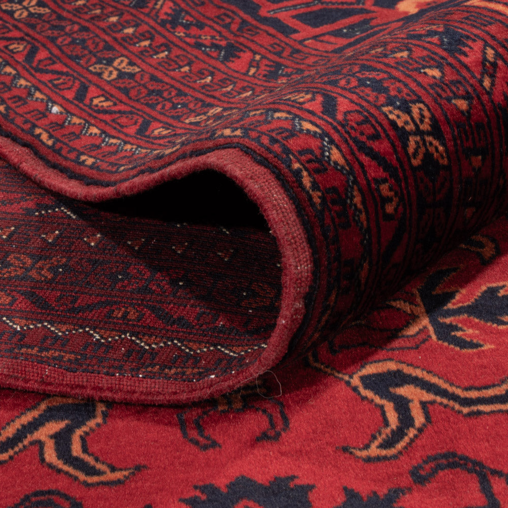 Tapis afghan - 350 x 256 cm - rouge