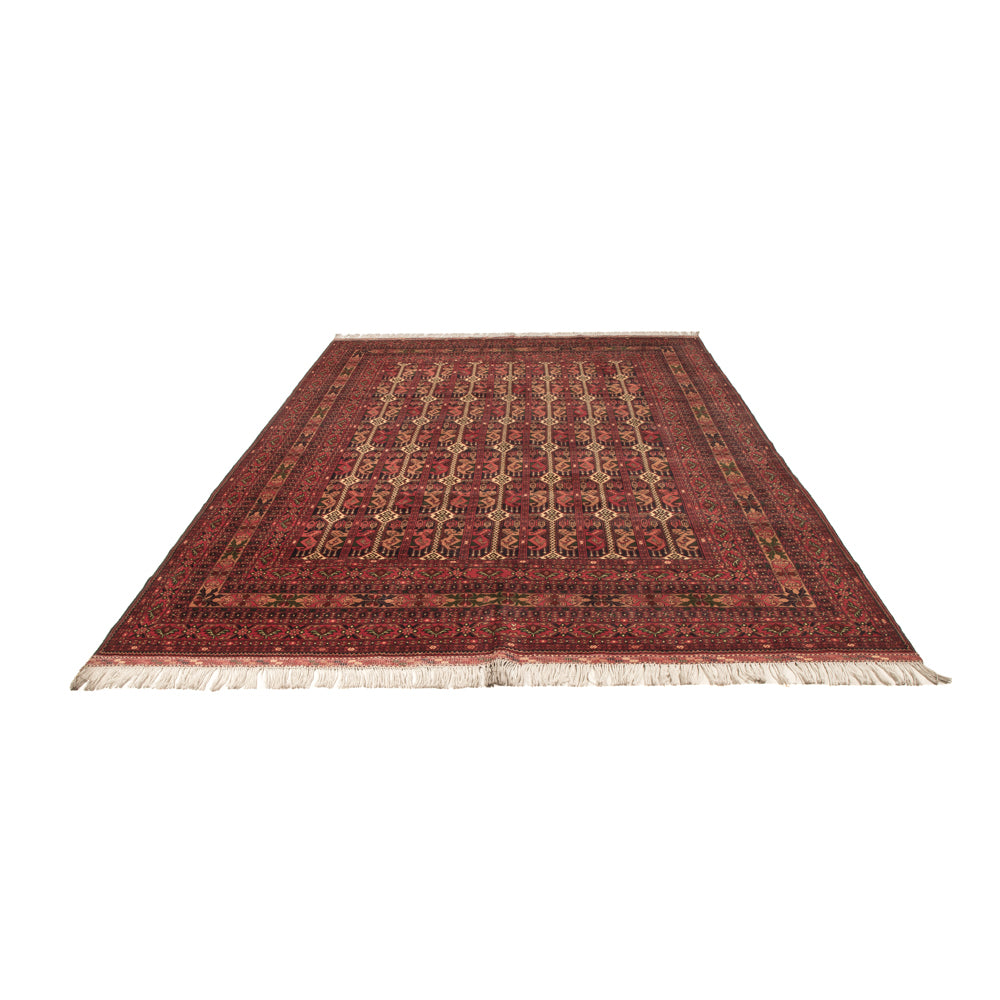 Tapis afghan - 353 x 254 cm - rouille