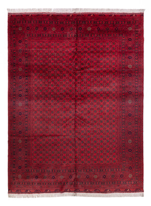Tapis afghan - Boukhara - 336 x 248 cm - rouge