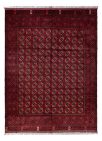 Tapis afghan - Boukhara - 334 x 252 cm - rouge foncé