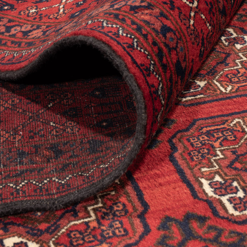 Tapis afghan - Boukhara - 334 x 252 cm - rouge foncé