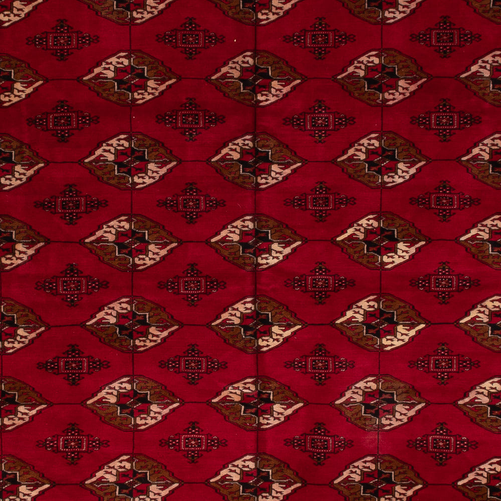 Tapis afghan - Boukhara - 382 x 300 cm - rouge