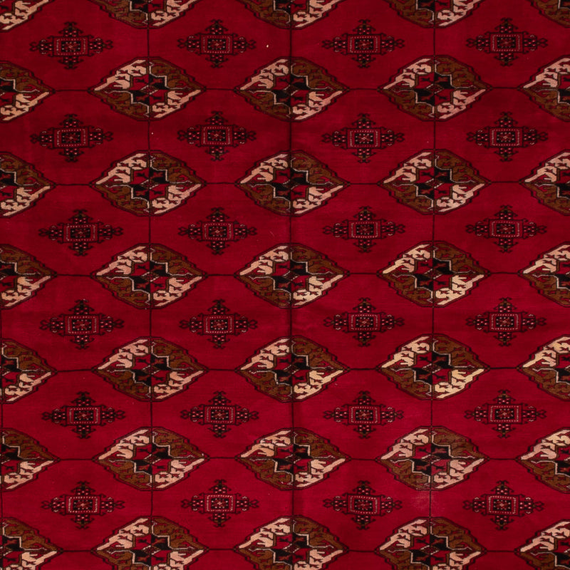 Tapis afghan - Boukhara - 382 x 300 cm - rouge