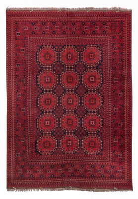 Tapis afghan - 335 x 240 cm - rouge