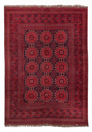 Tapis afghan - 335 x 240 cm - rouge