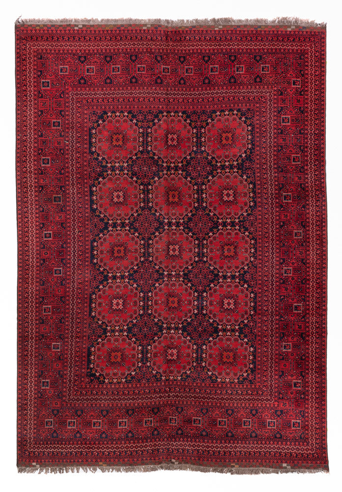 Tapis afghan - 335 x 240 cm - rouge