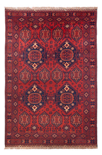 Tapis afghan - 303 x 200 cm - rouge