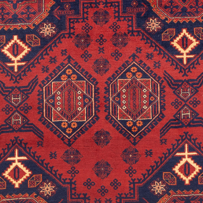 Tapis afghan - 303 x 200 cm - rouge