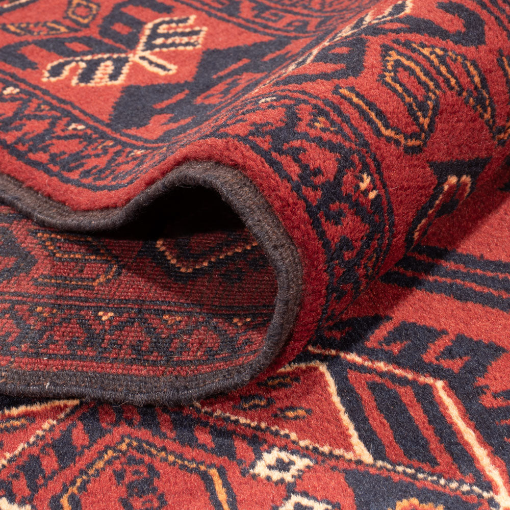 Tapis afghan - 303 x 200 cm - rouge