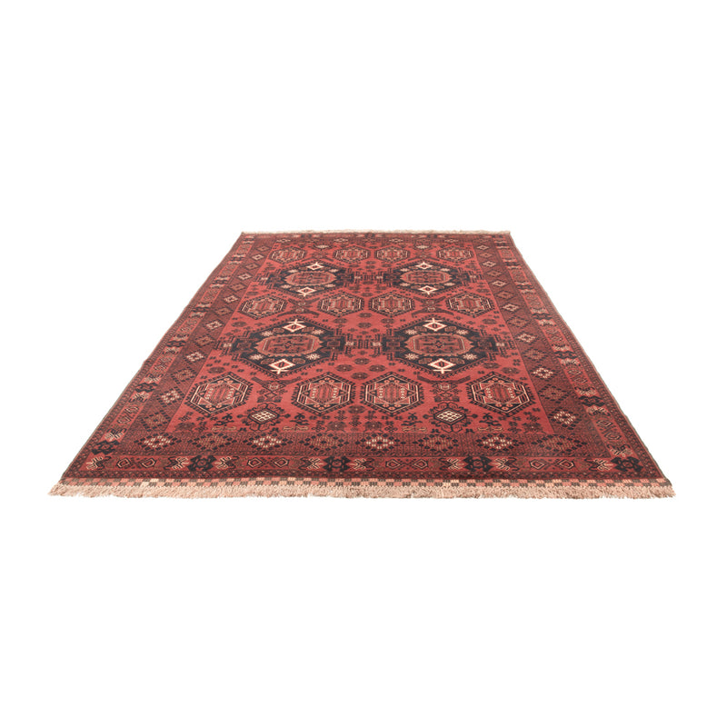 Tapis afghan - 303 x 200 cm - rouge