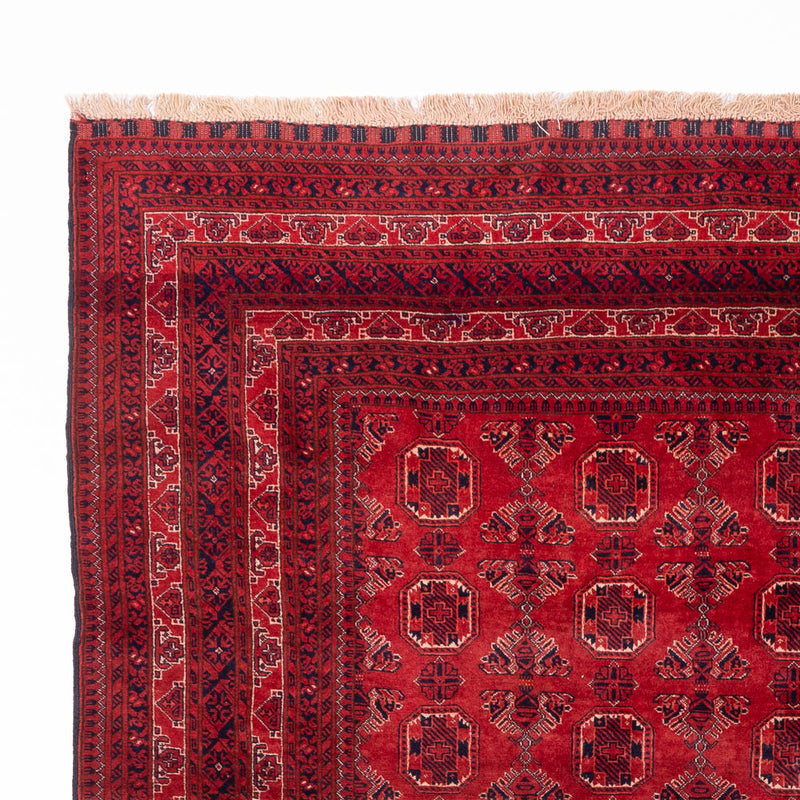 Tapis afghan - 275 x 203 cm - rouge