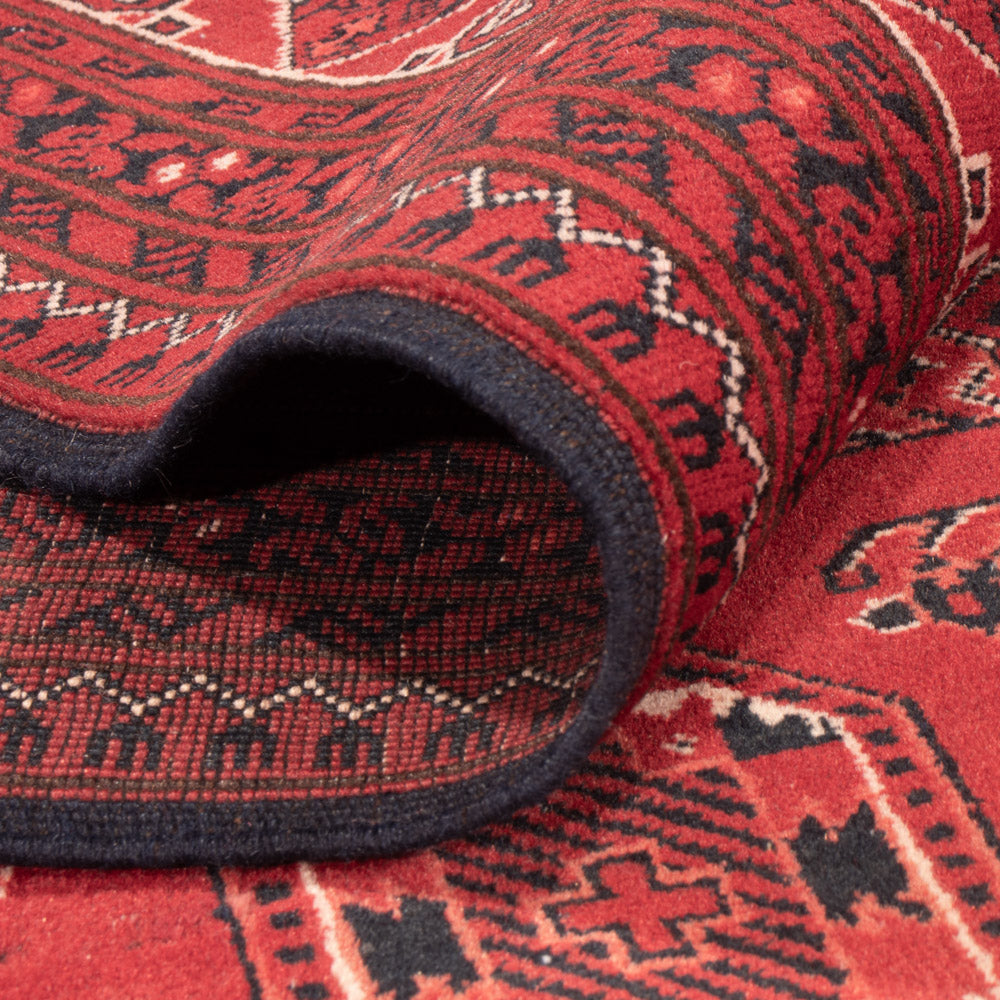 Tapis afghan - 275 x 203 cm - rouge