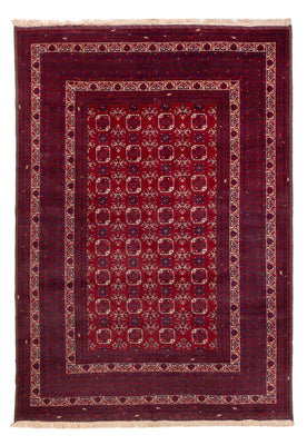 Tapis afghan - Boukhara - 288 x 197 cm - rouge