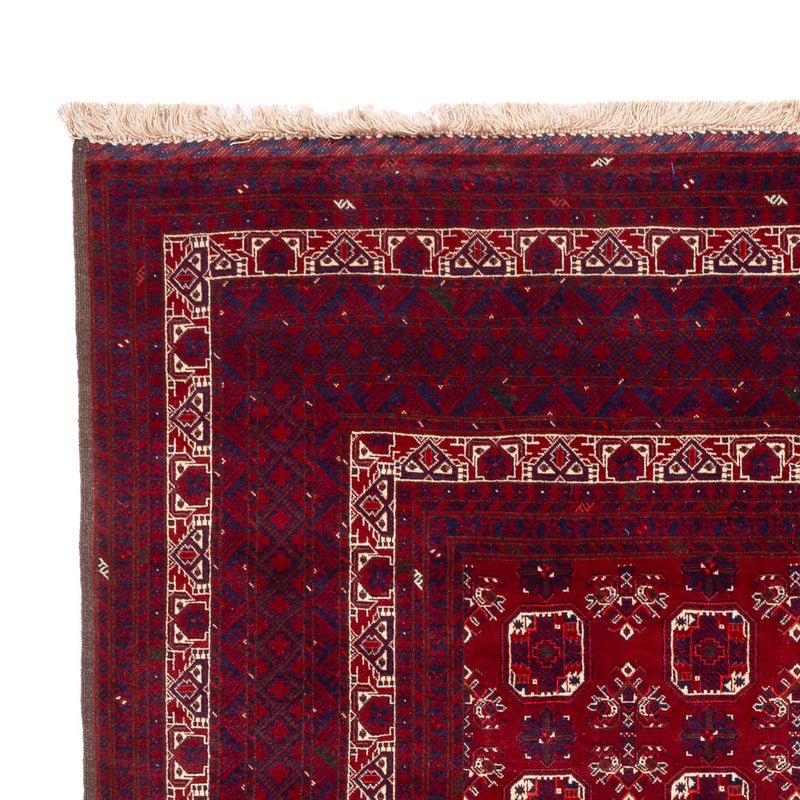 Tapis afghan - Boukhara - 288 x 197 cm - rouge