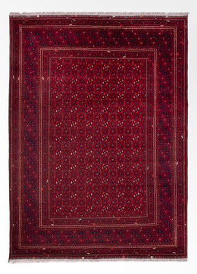 Tapis afghan - Boukhara - 289 x 208 cm - rouge