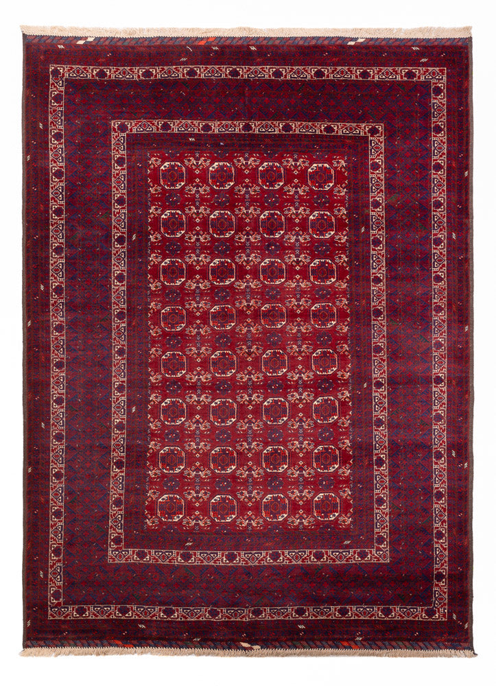 Tapis afghan - Boukhara - 283 x 198 cm - gris foncé