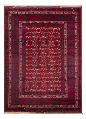 Tapis afghan - Boukhara - 283 x 198 cm - gris foncé