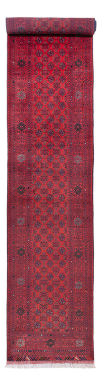 Tapis de couloir Tapis afghan - Boukhara - 479 x 89 cm - rouge