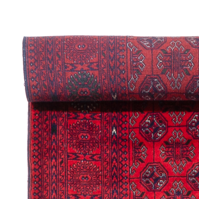Tapis de couloir Tapis afghan - Boukhara - 479 x 89 cm - rouge