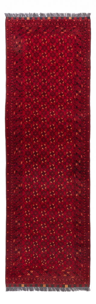 Tapis de couloir Tapis afghan - Boukhara - 273 x 86 cm - rouge