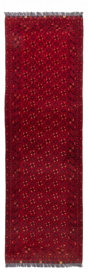 Tapis de couloir Tapis afghan - Boukhara - 273 x 86 cm - rouge