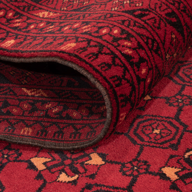 Tapis de couloir Tapis afghan - Boukhara - 273 x 86 cm - rouge